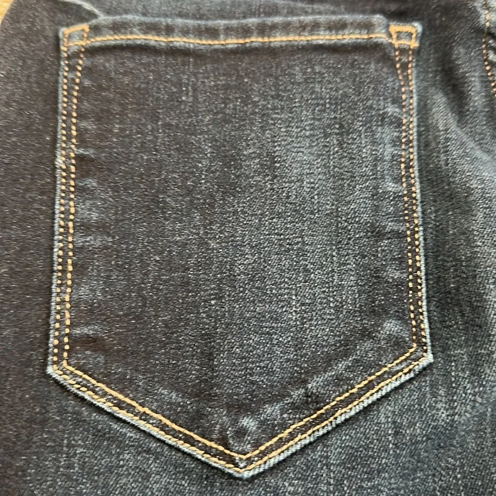 Banana Republic Mid-Rise Crop Flare Utility Jean size 28 Dark Wash - Picture 4 of 4